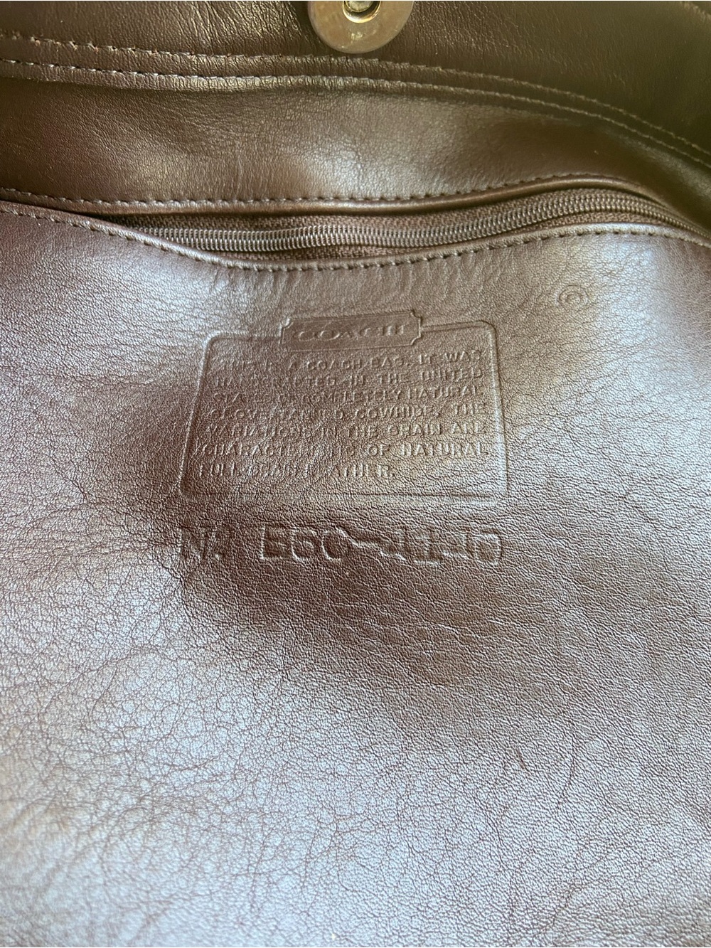 Vintage Coach Lafayette 4140 Brown Leather Shoulder Bag Excellent Condition - Picture 11 of 11